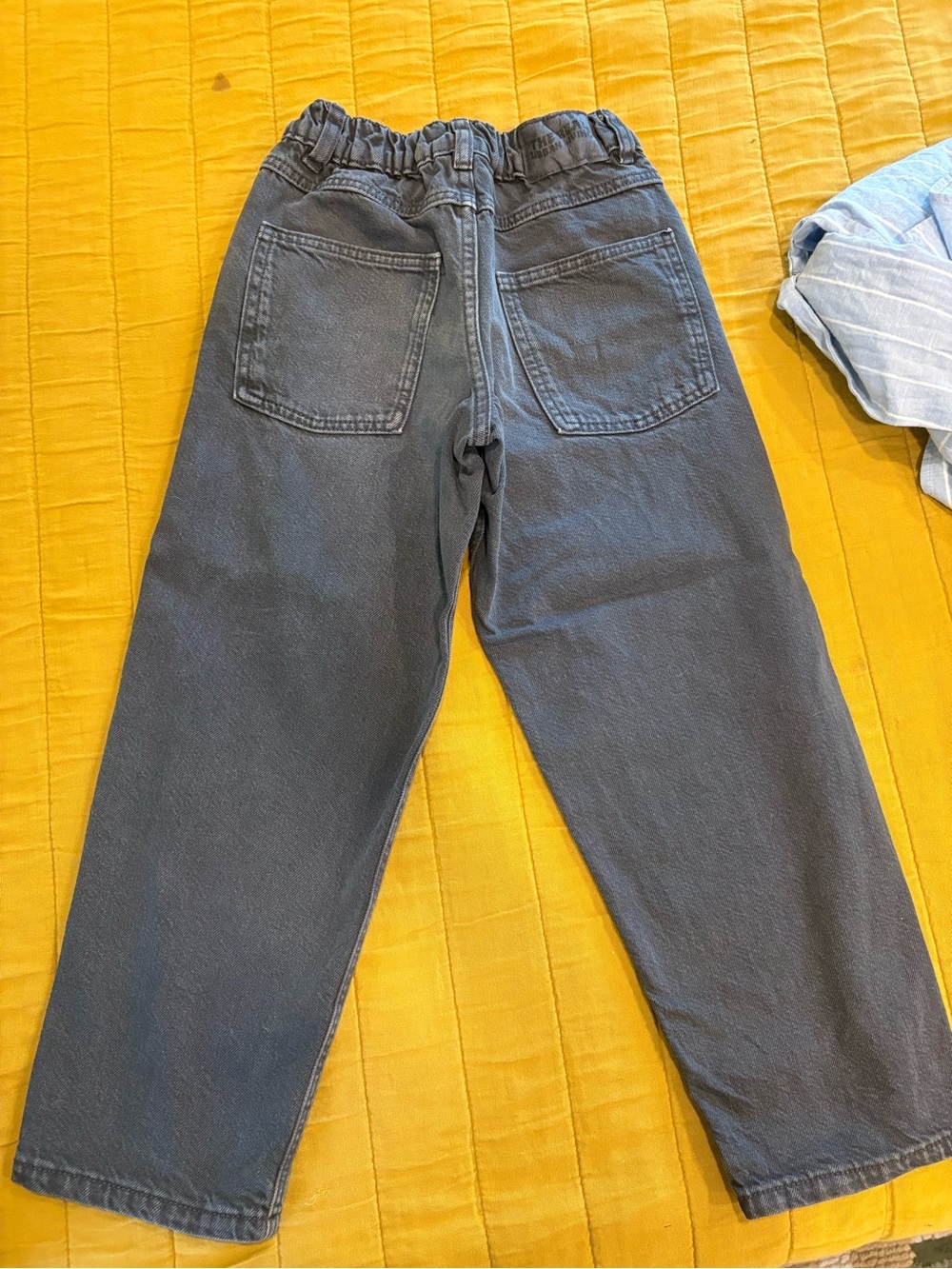 Casual Elastic-Waist kids — Charcoal Gray